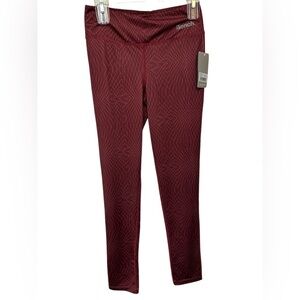 Bench Red Patterned Full Length Leggings NWT